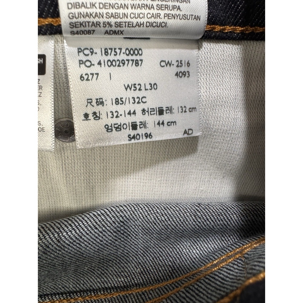 Levis 541 Jeans Men 52x30 Big and Tall Blue Athletic Fit Denim Dark Wash‎ NWT - Picture 10 of 10
